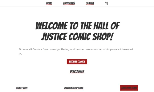 Sample of the Homepage