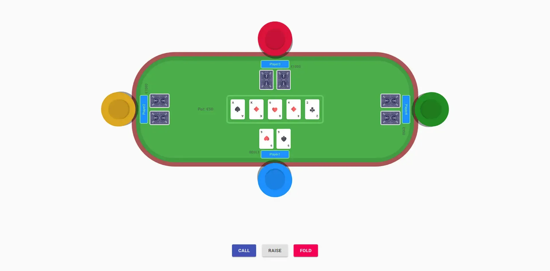 Sample of player 1 screen